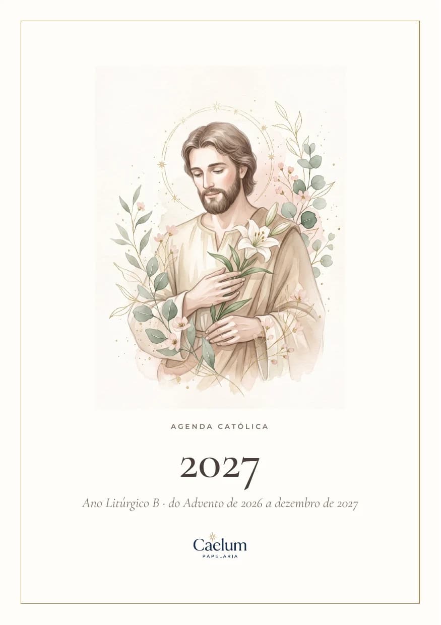 Capa Agenda Católica 2027, estilo elegante